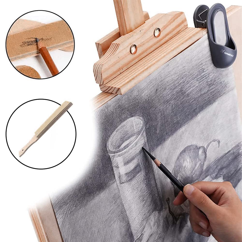 Set Strumenti Disegno Zhenghebuy - 6 Sfumini, Tampone Carta Vetrata, 2 Penne Spugna - Foto 2