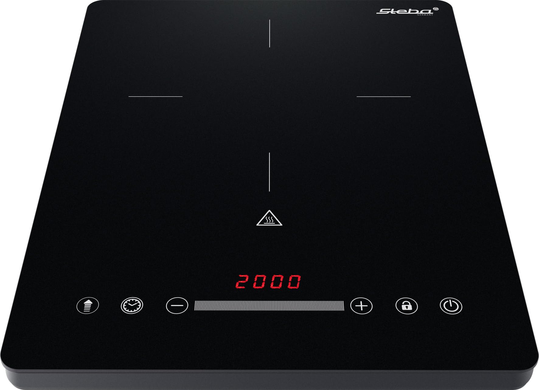 Steba IK 35 Ultra-Flat płyta indukcyjna – szkło matowe, 9 stopni, Ø 25 cm, Slide & Touch, 200-2000 W, timer, Booster i zabezpieczenie przed dziećmi