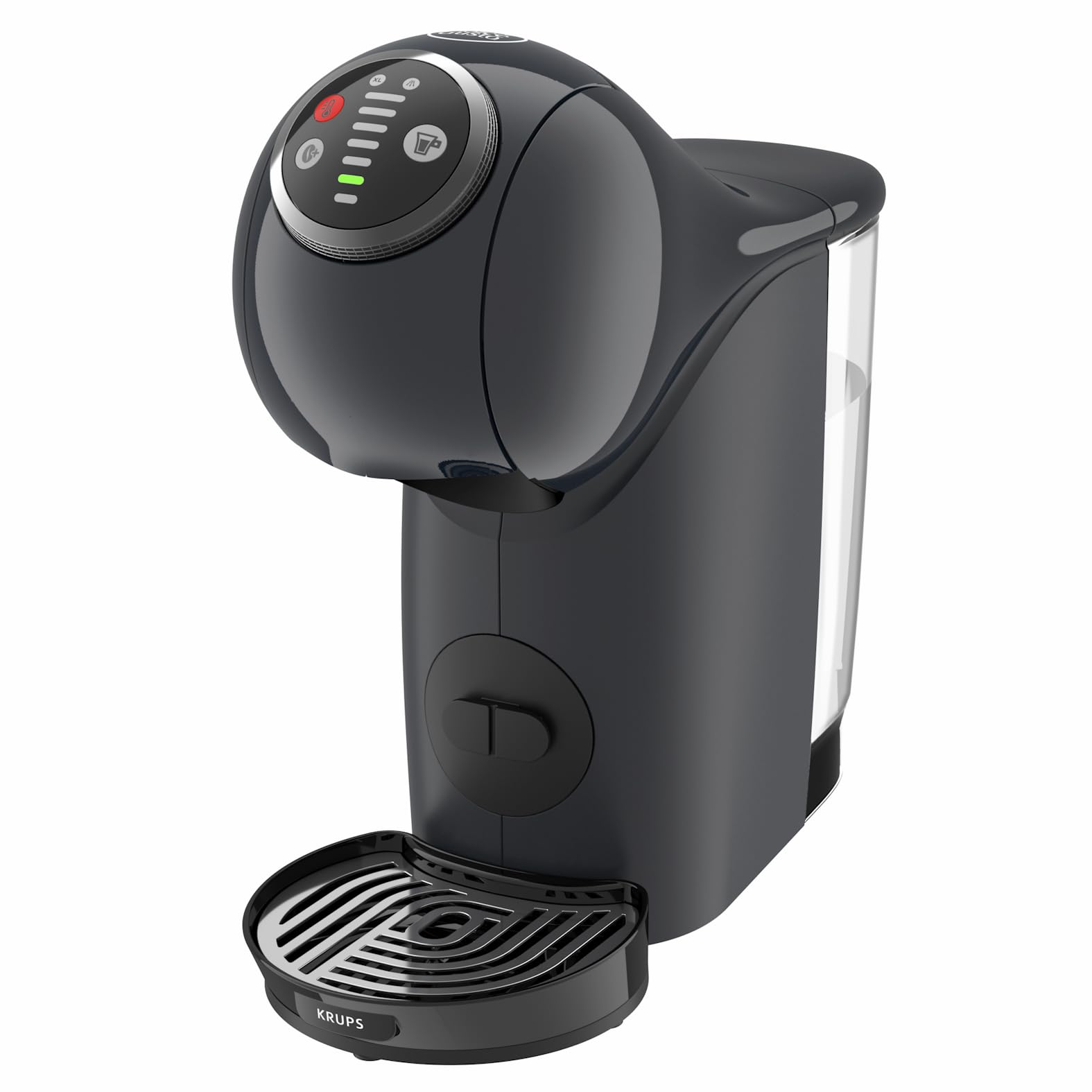 NESCAFÉ Dolce Gusto Genio S Plus von Krups, kompakte Kapselkaffeemaschine, 0,8 Liter Kapazitat, 1500 Watt, automatische Entkalkungswarnung , kosmisch-grau, ‎KP340B
