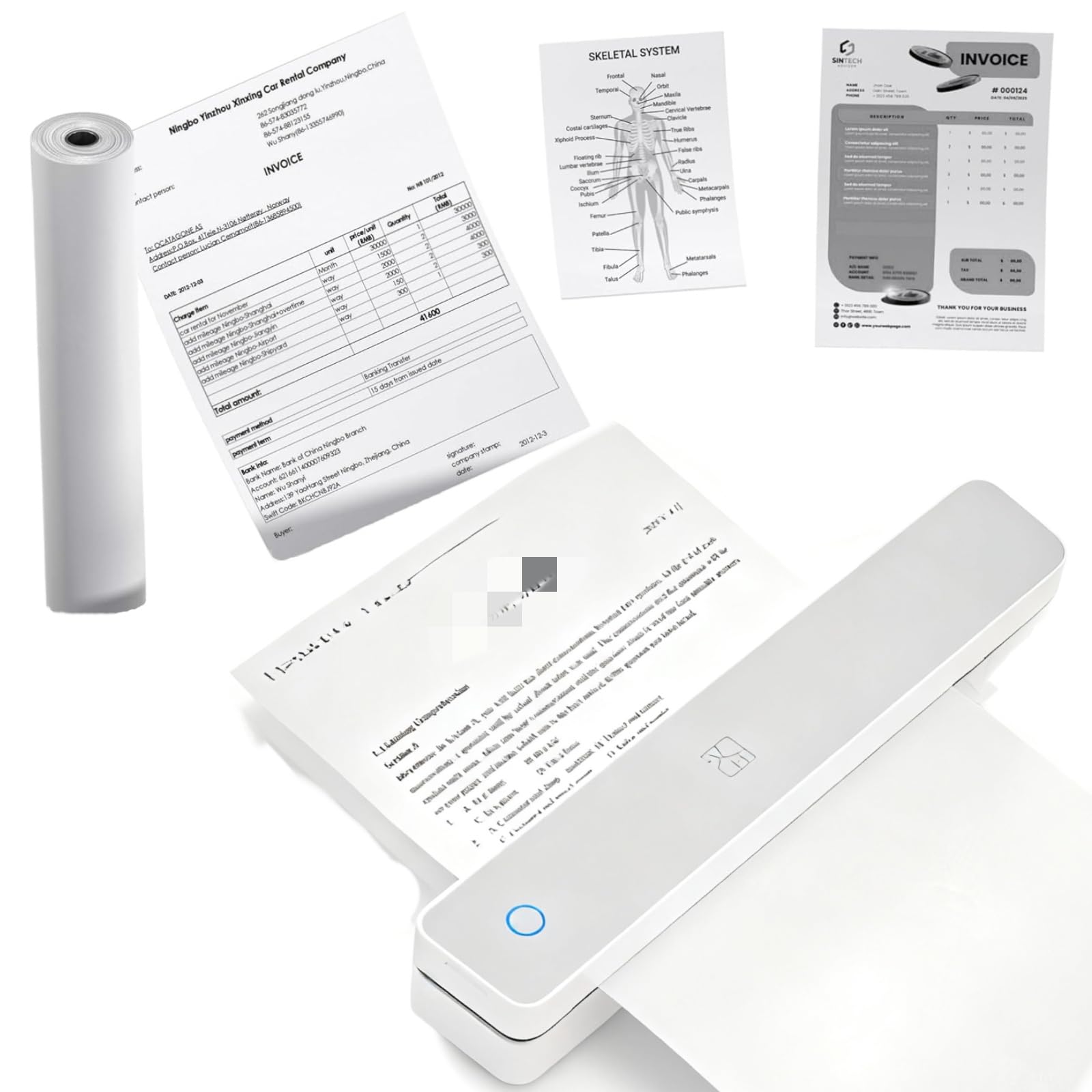 Amazon.co.jp: [Yizibuur]コピー機 持ち運び モバイルプリンター 小型