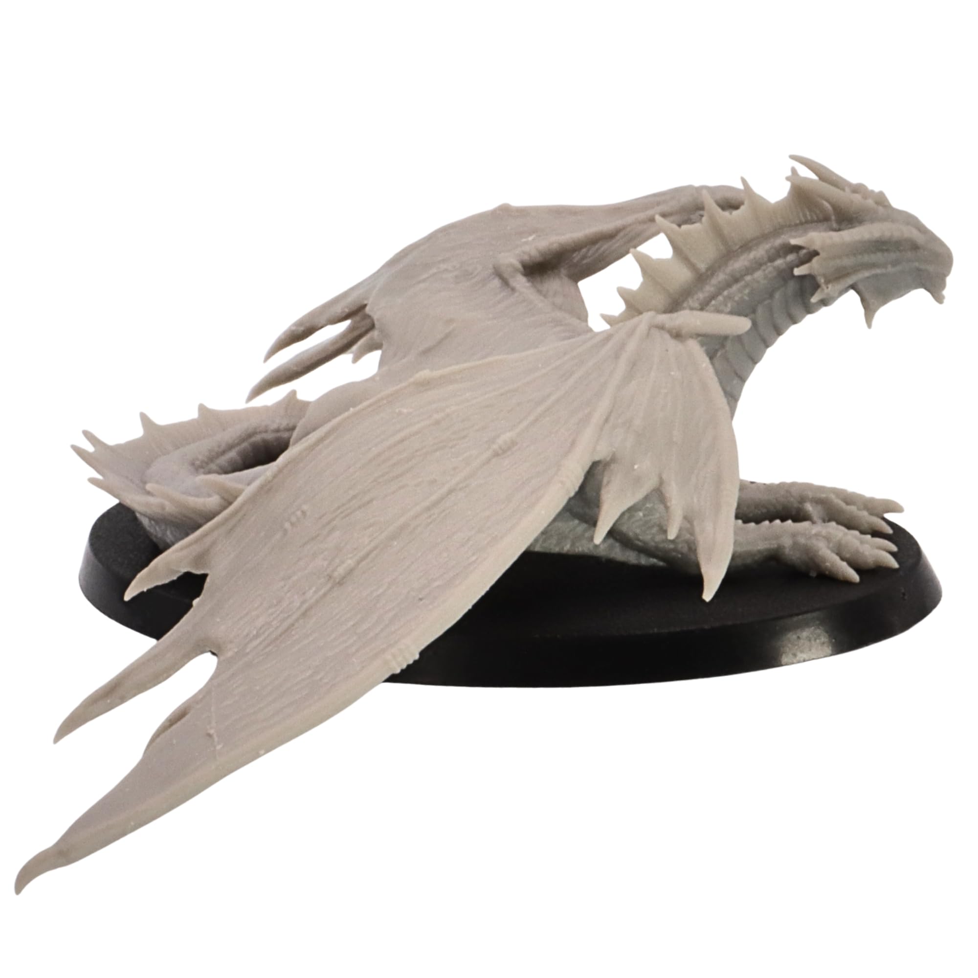 Young Bronze Dragon Miniature - 1 Large Dragon Model for Tabletop RPG Encounters, Grey, 15cm - Image 3