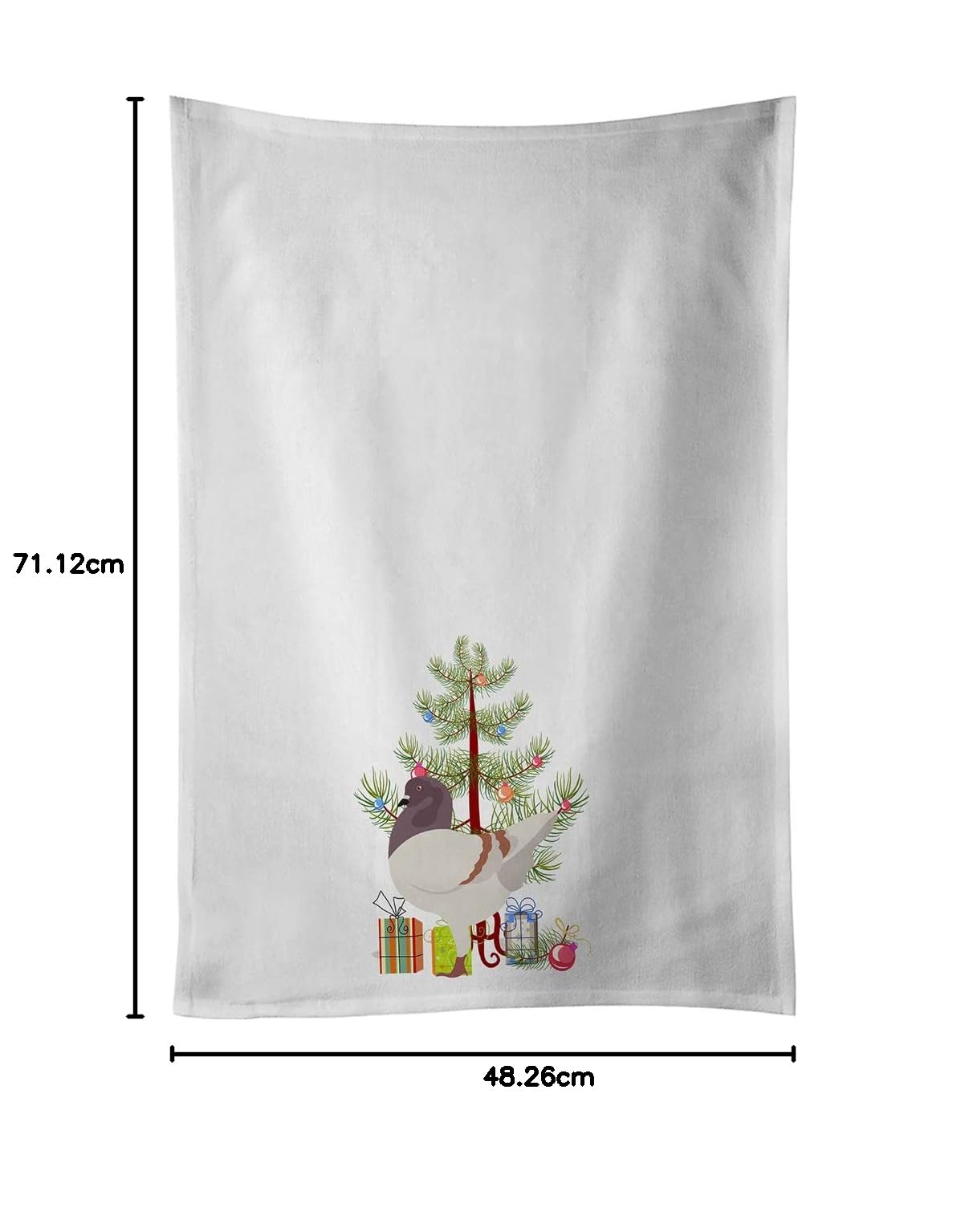 Caroline's Treasures Set di 2 strofinacci da cucina bianchi con piccioni tedeschi di Modena