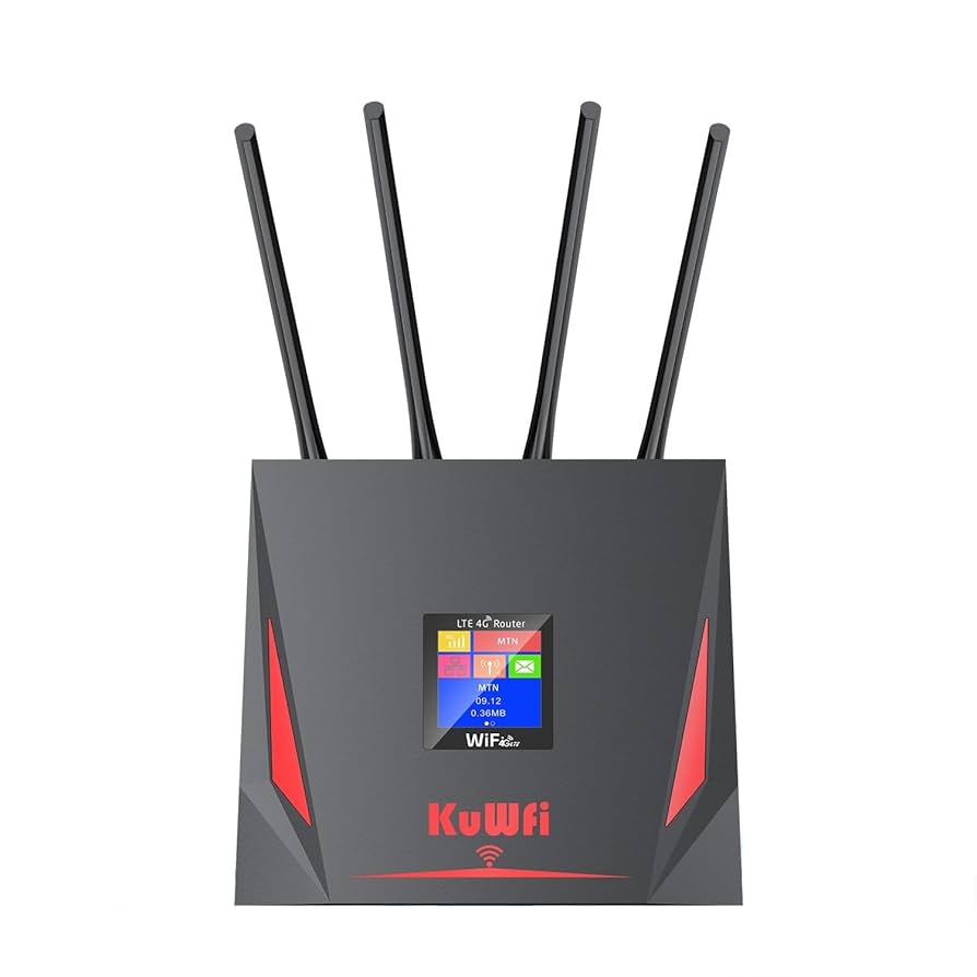 KuWFi High Speed 4G LTE Router, 4g Wireless Router with sim
