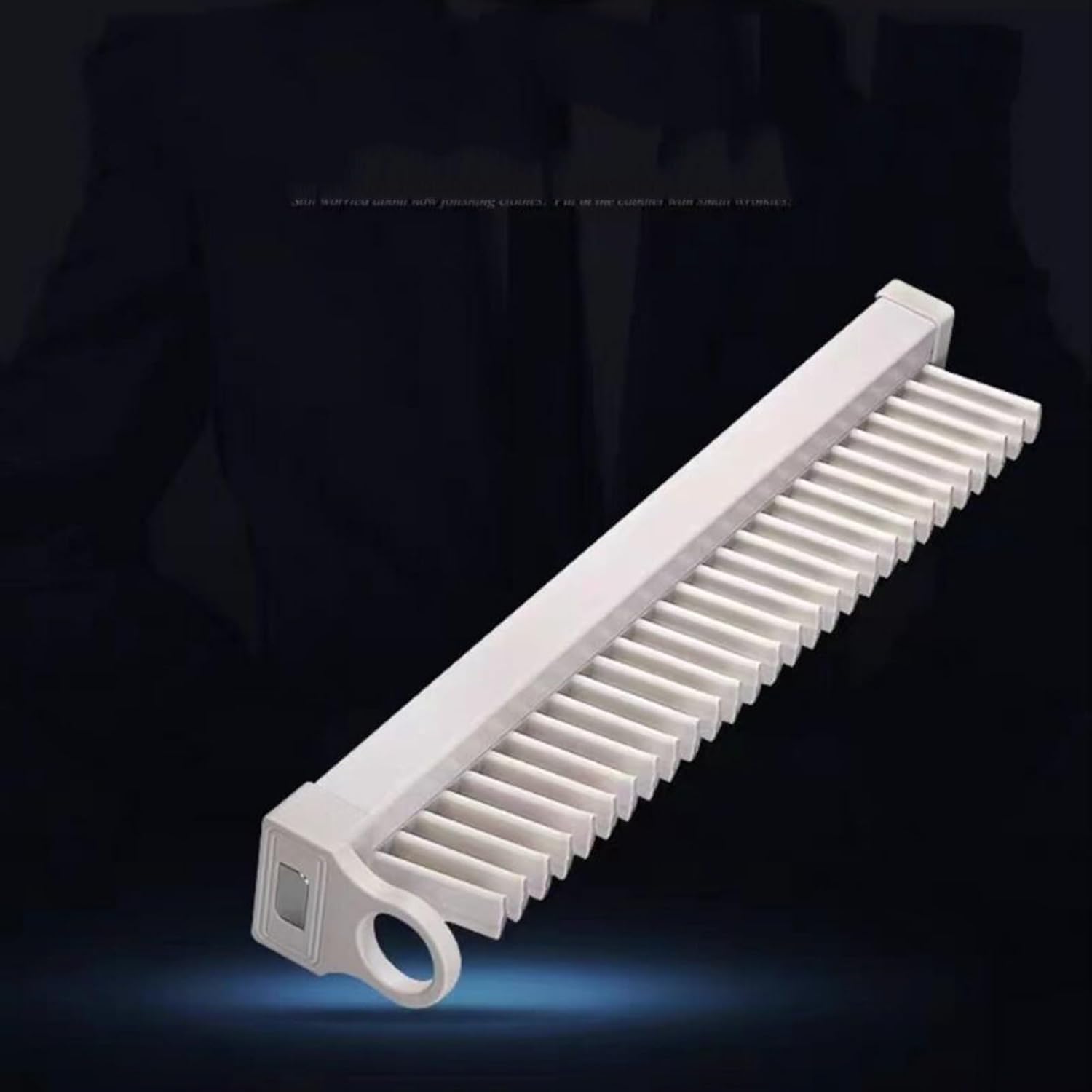 Extendable Tie Rack - Sliding Wardrobe Closet Rod, Closet Organizer Holder, Scarf Belt Holder, Space Saving Pants Hanger Holder, Easy Install Wardrobe Organizer(B)