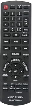 N2QAYB000640 Replacement Remote Control Applicable for Panasonic SC-HC25