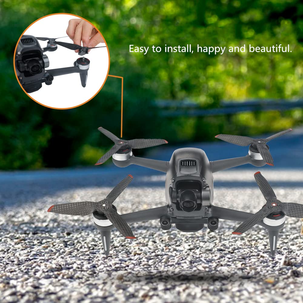 Eliche per DJI FPV, elica in fibra di carbonio, design della forma snella, peso più leggero, ala del drone, pezzo di ricambio, accessori per droni