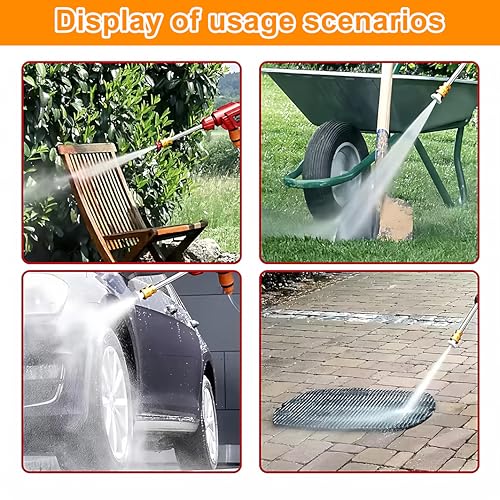 Image of Cockatoo CarShine1.0 Rechargeable Pressure Washer Gun 21V Double Battery 10 Bar Pressure 4L /min Flow Portable Car Bike Garden Cleaner Aluminium Motor Foam Bottle Cordless High Pressure Cleaner
