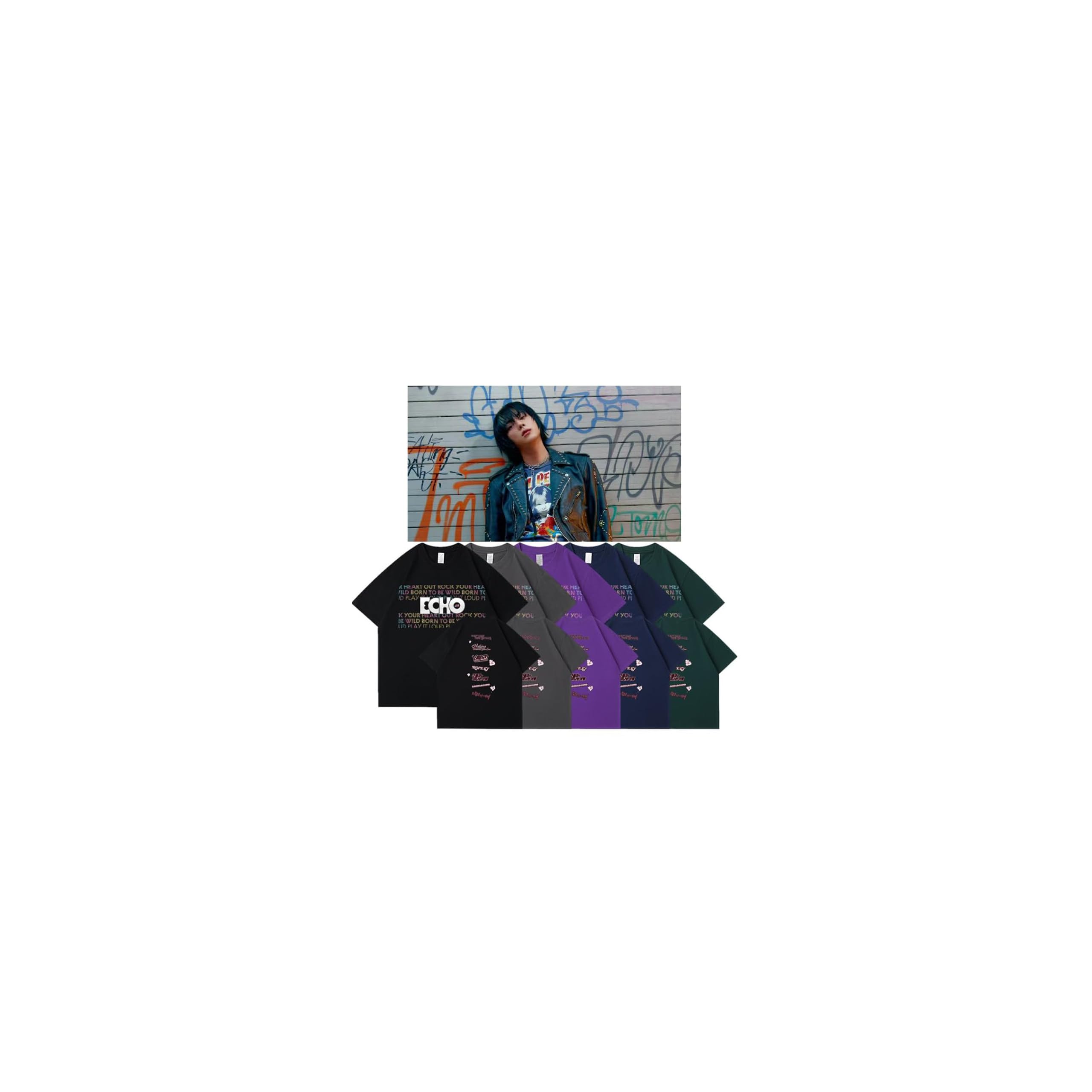 Amazon.co.jp: [Allendo] ジン グッズ Tシャツ 半袖 JIN ECHO