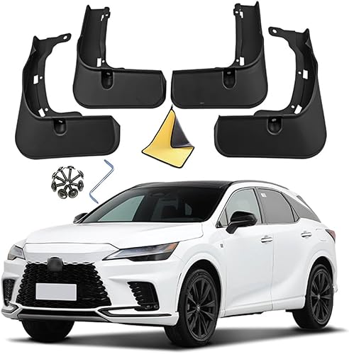 Miniatura 9 de YLOXFW Guardabarros de coche para Lexus RX270300330350450 RX 2009-2023 Molded Custom Front and Rear Guardabarros Guardabarros Kit de 4 piezas