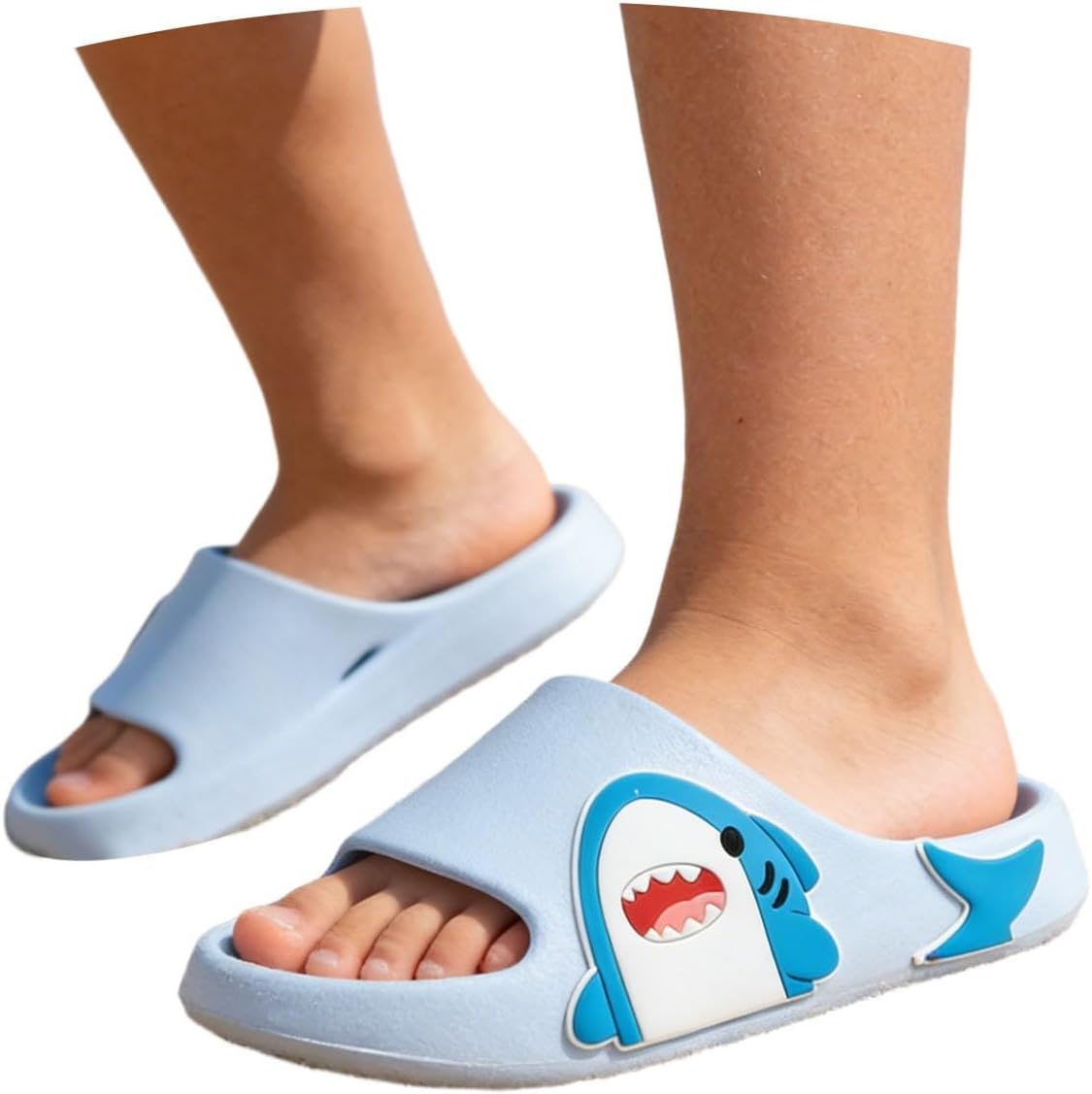 Kids Toddler Boys Girls Slide Funny Animals Shower Slippers Summer Soft Bottom Non Slip Quick Drying Water Shoes