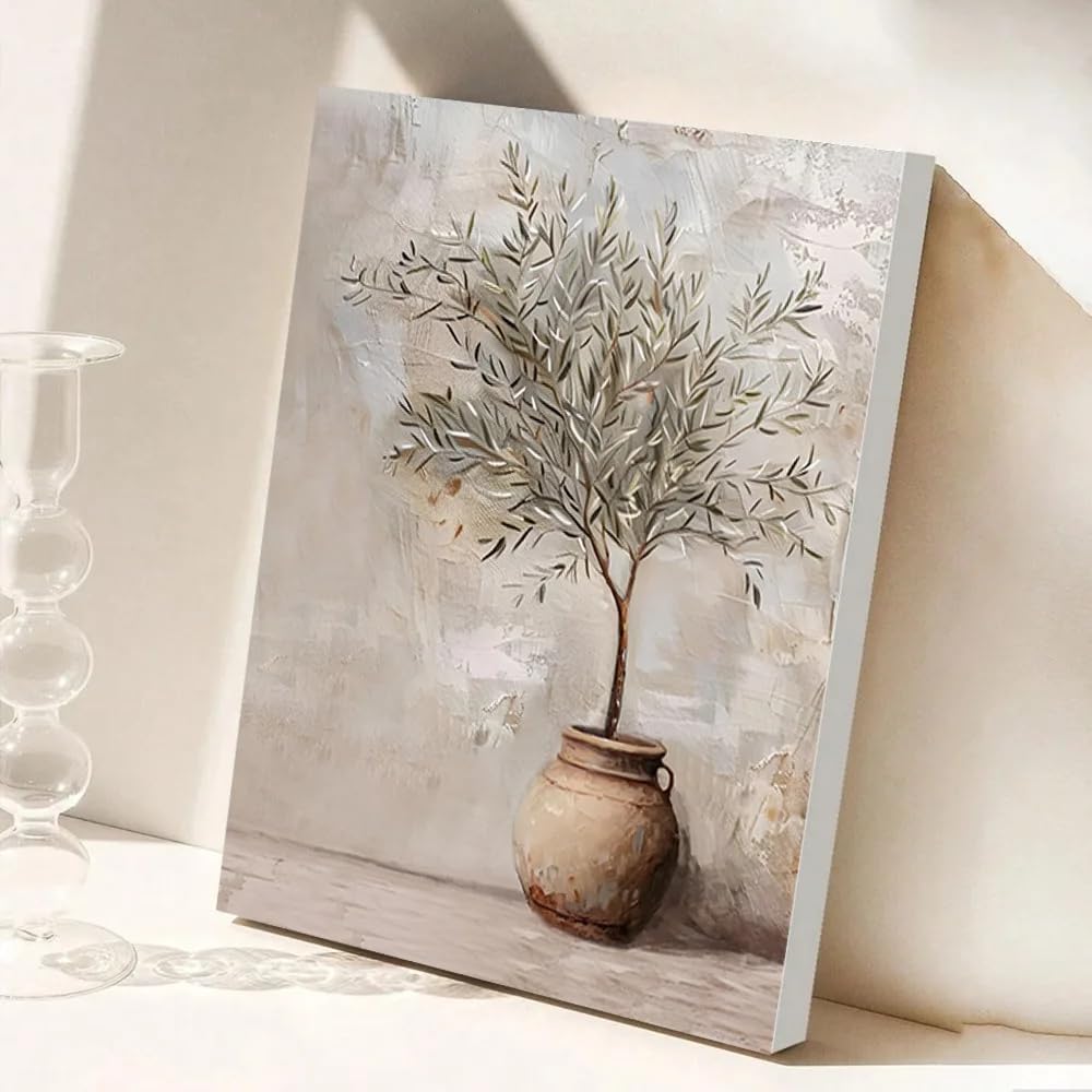 GOSRD Modern Tree Canvas Prints Wall Art Painting For Living Room Bedroom Decor Pictures(60x80cm/Frameless)