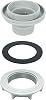 Pool Hose Connector Threaded Inlet Strainer Connector kit, for Intex Drain Fitting Replacement Part 10744 10256 10255Three Pieces
