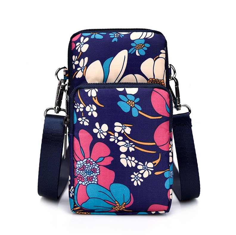 Mini bolsa transversal elegante – bolsa de ombro e pulso versátil para uso casual, Azul, Bolsas de mão