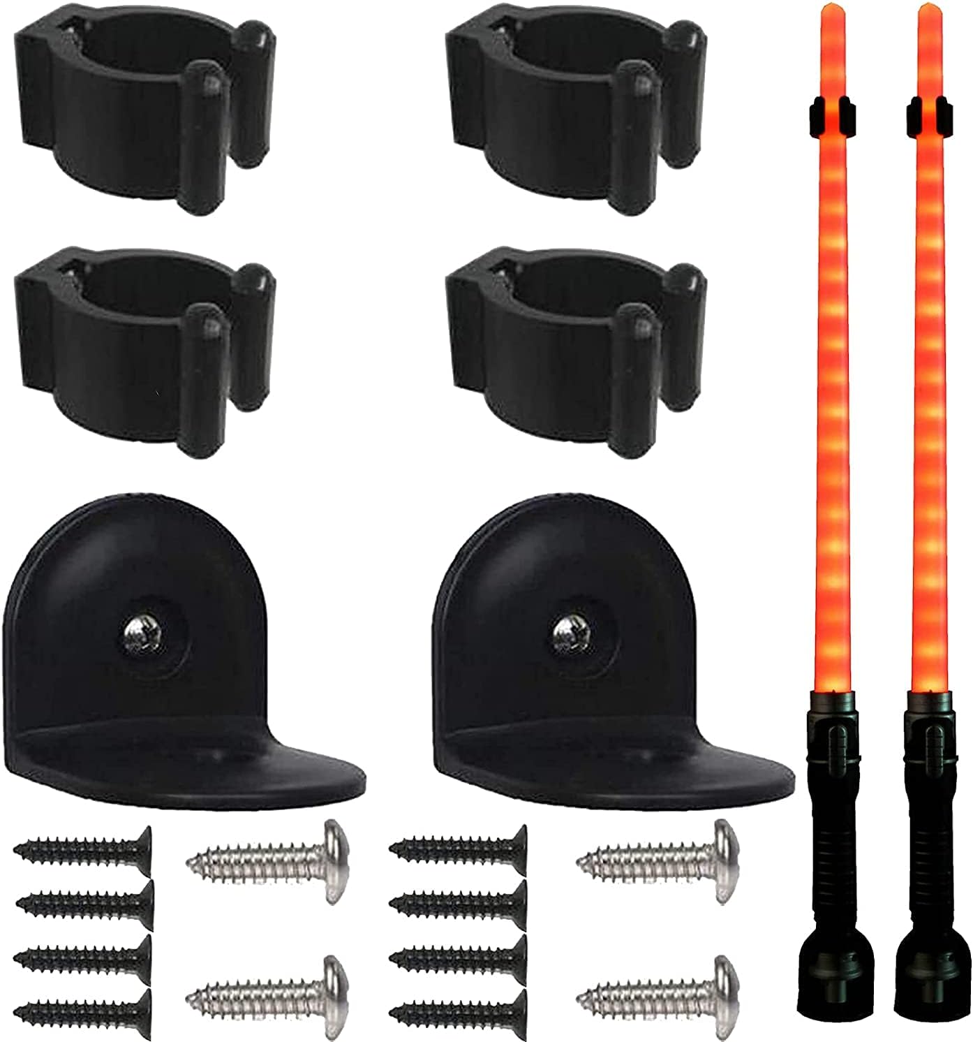 AUXPhome Light Saber Wall Display Rack Light Saber Wall Mount Wall Rack Wall Holder - Easy to Install - Used in Both Commercial and Residential Settings - Hardware Included - No Lightsaber -2/PK