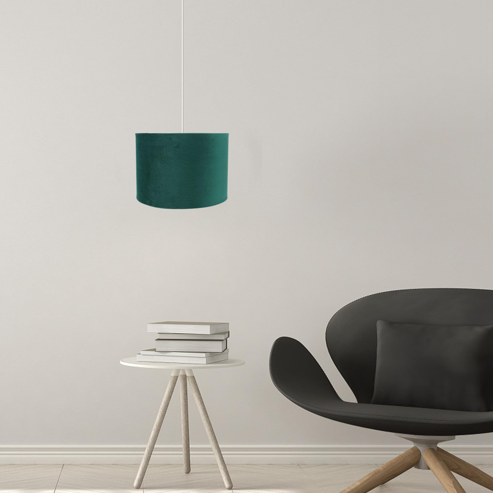 Paralume in Velluto Verde per Lampada da Tavolo Rivestimento Interno Dorato, Copertura Protettiva per Luce da Scrivania, Tessuto Decorativo per Illuminazione Diffusa in Casa