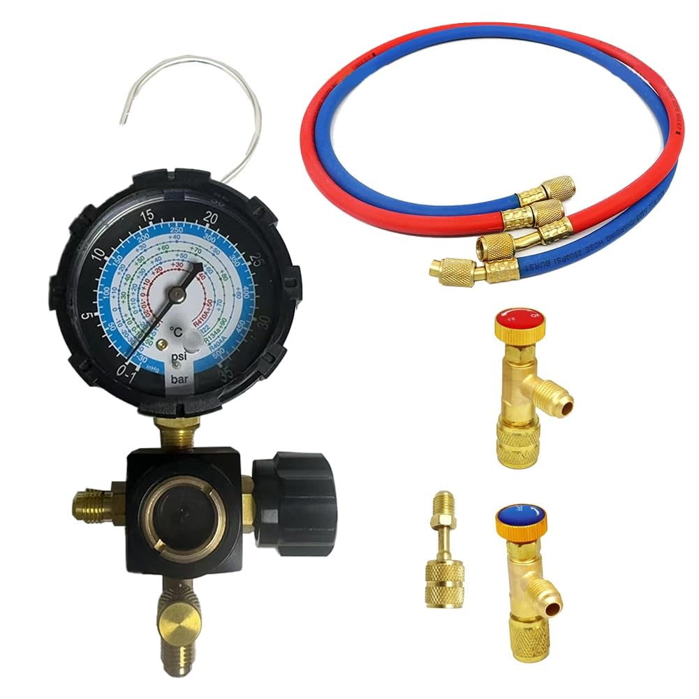 Manomètre à basse pression R134A R410A R22 R404A - Manomètre de distribution pour réfrigérant de climatisation - Niveau bas