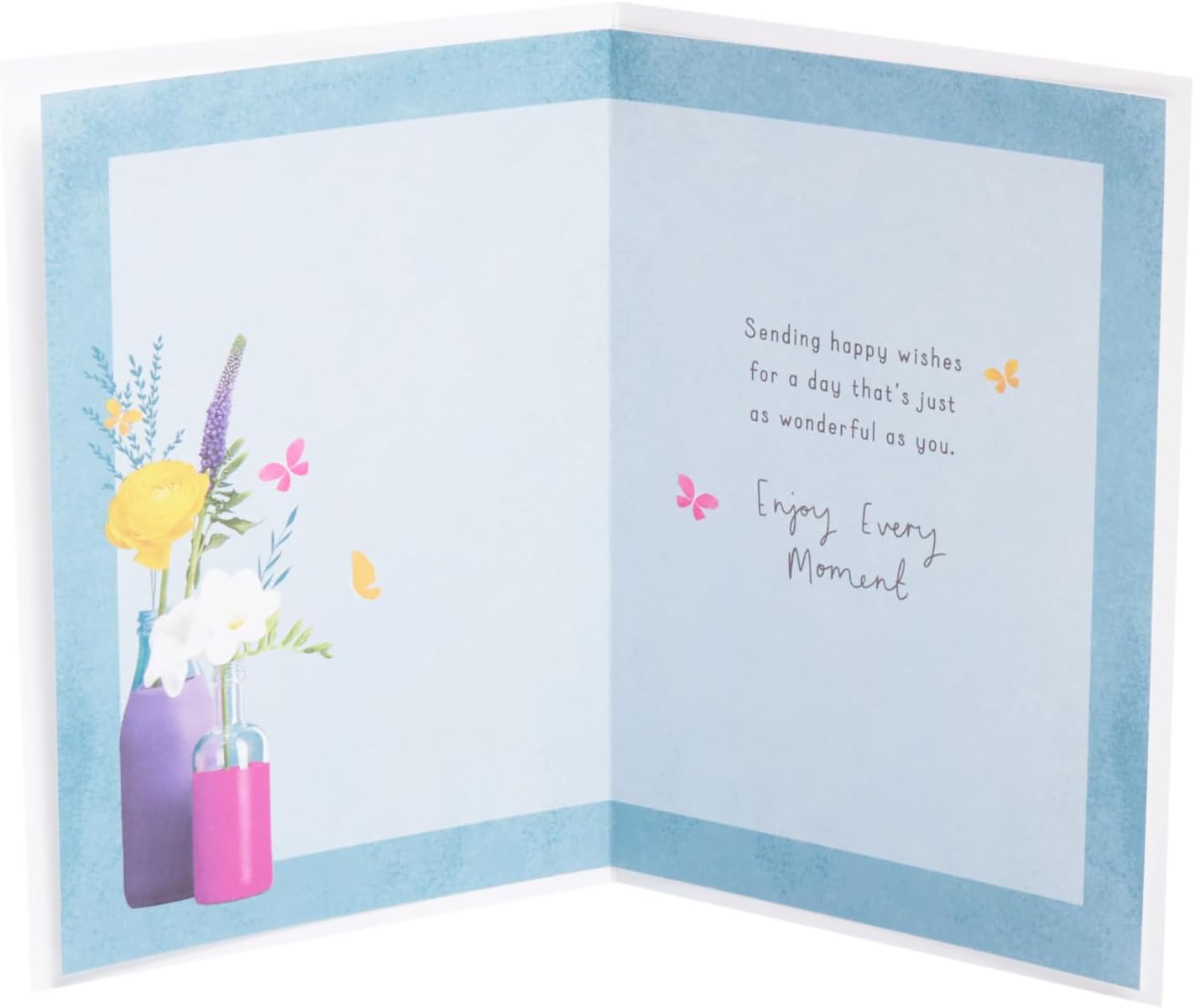 UK Greetings Birthday Card for Her/Friend - Flowers in Vase Design