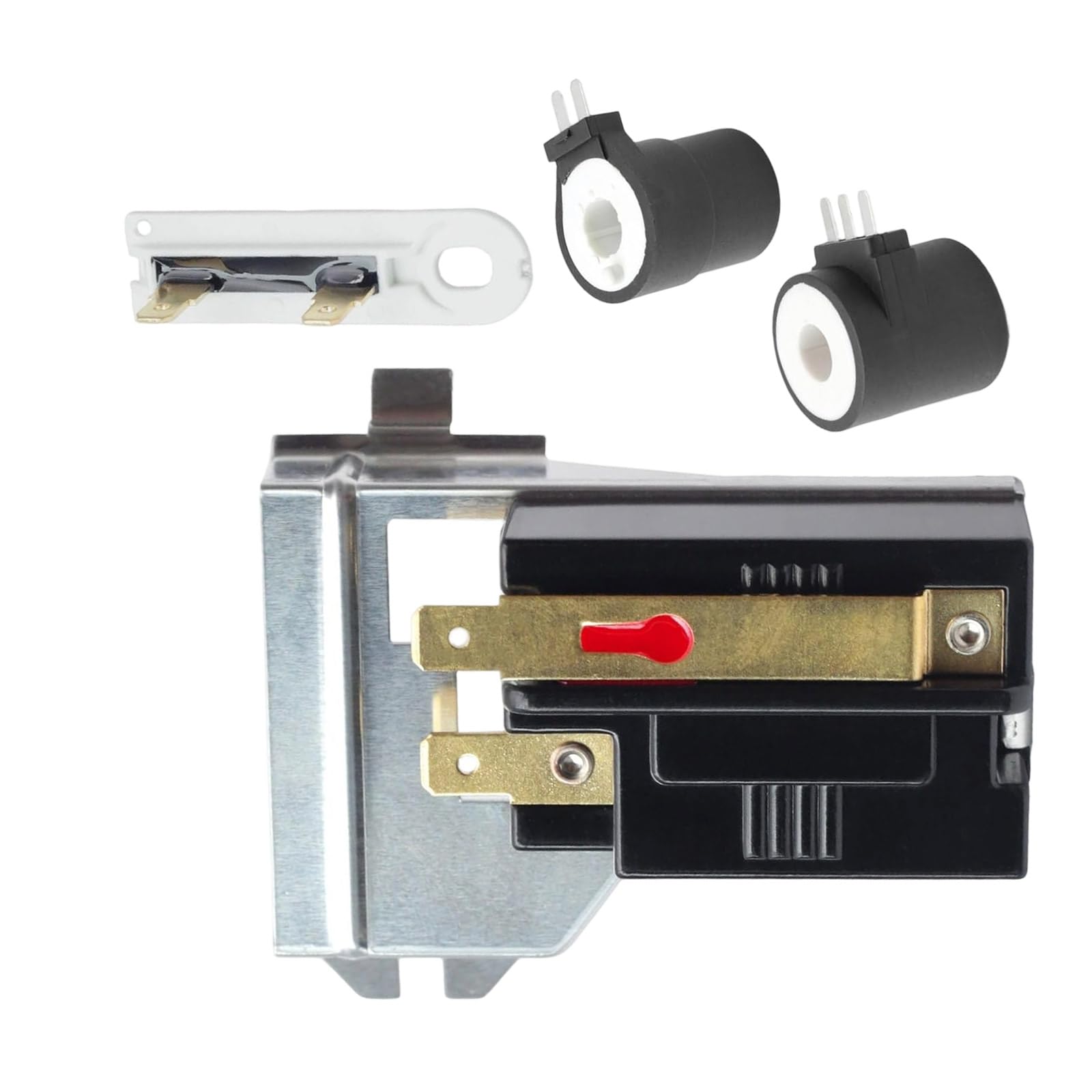 Elnwnnkc 6501EL3001A Dryer Flame Sensory 279834 Adapter Solenoid Coil WP3392519 Thermal Fused Replacement Accessories Adapter Coil Assembly