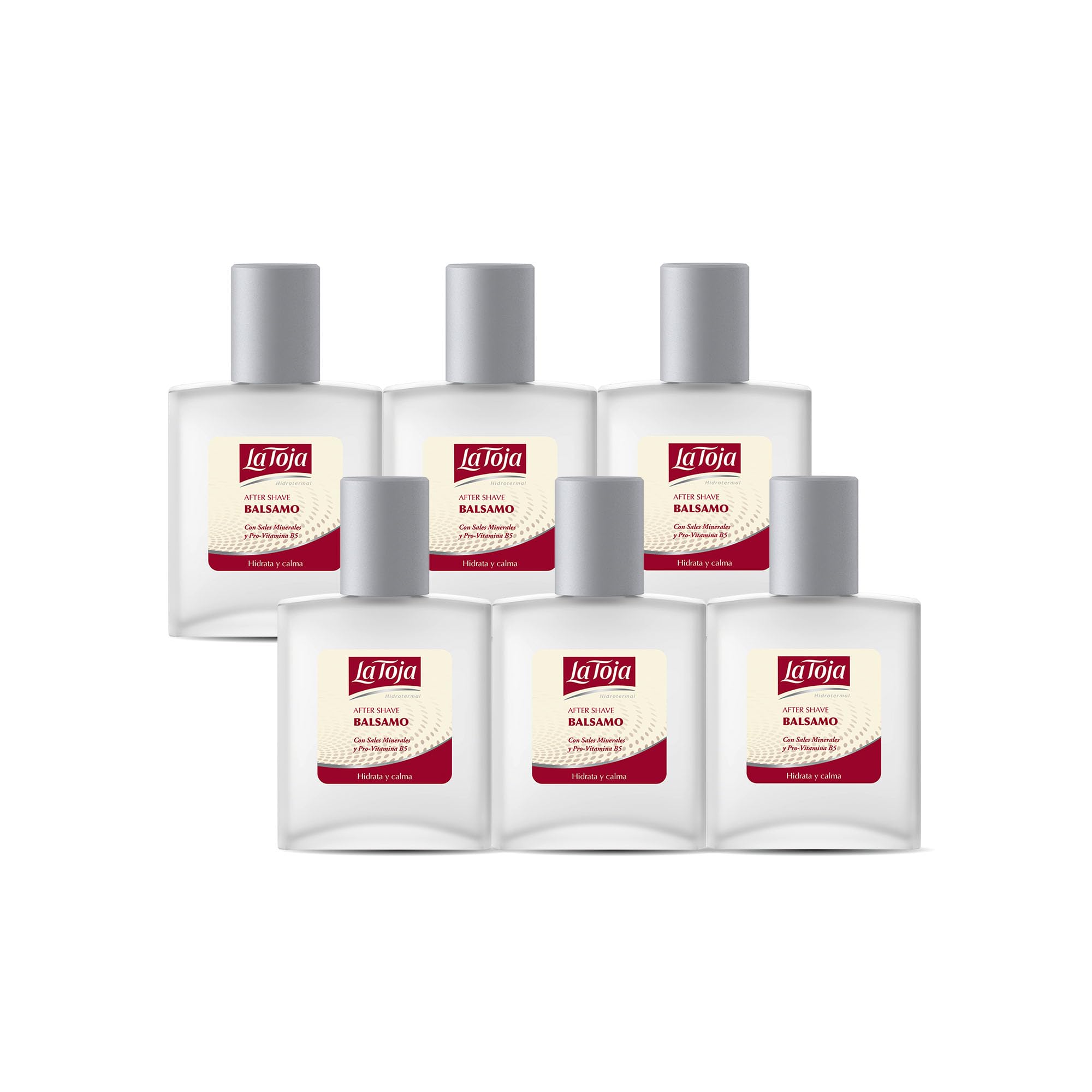 La Toja - Bálsamo After Shave Classic, pack de 6 de 100ml (600ml), Calma la irritación, Piel suave e hidratada.