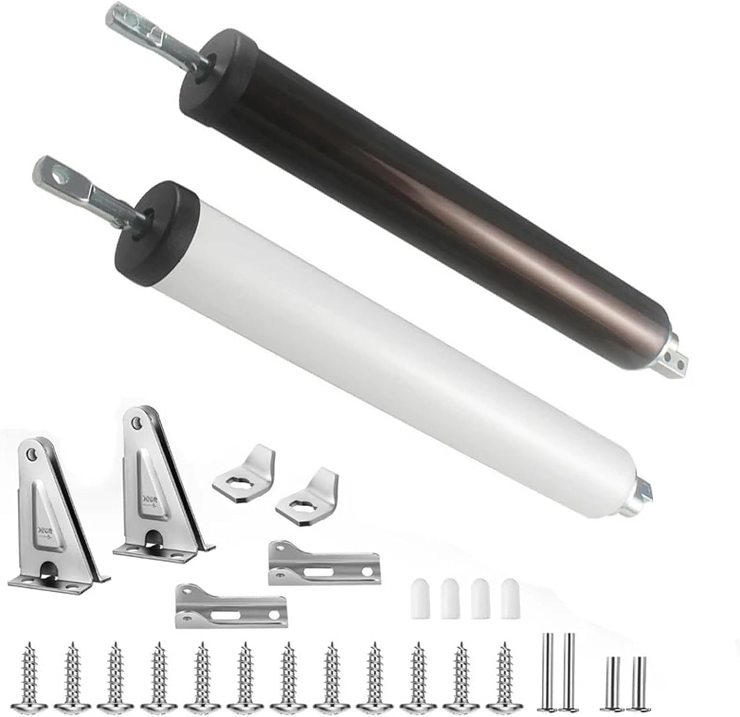 Duty Pneumatic Door Closer, Window, Snap Plate Hold Open Feature & Smooth Closing Motion,Adjustable Speed(Bronw)