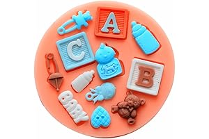Premium Baby Shower Fondant Silicone Candy Molds
