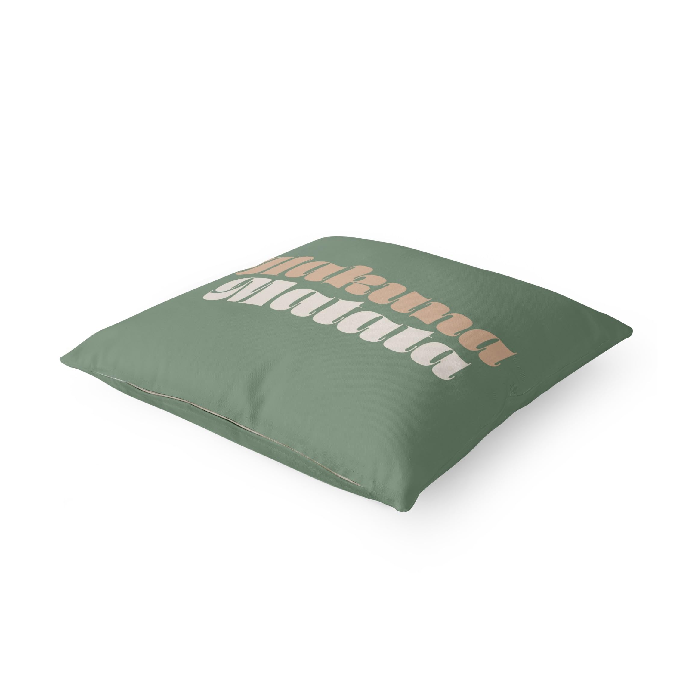 Dekokissen drinnen/Indoor waschbar Sprüche mit Füllung Zierkissen - Made in Germany - Design Bezug grün Sofakissen Unifarben Indoor Sofa Bett 1294