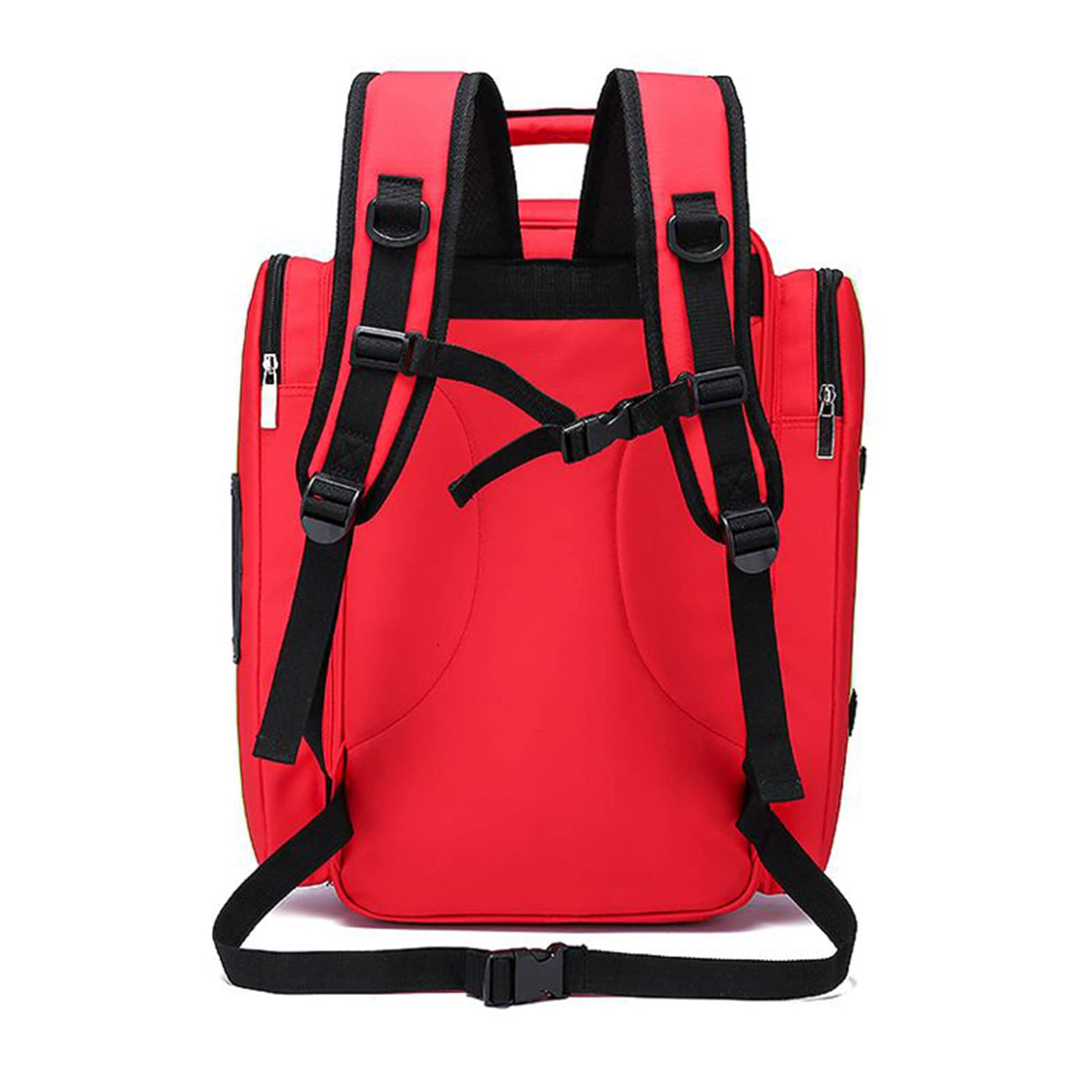 Bolsa de primeros auxilios vacía, bolsa de suministros profesionales, bolsa de botiquín de primeros auxilios con divisores internos para enfermeras de atención médica a domicilio, atención comunitaria