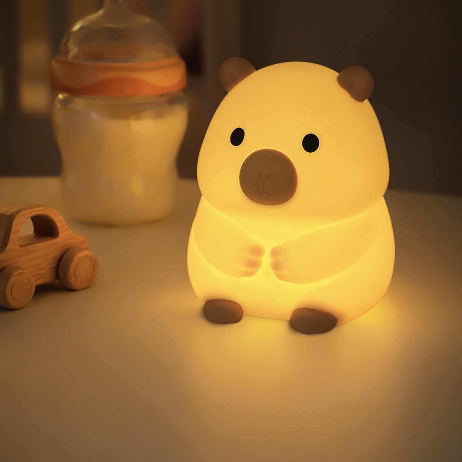 Luz nocturna de animales regulable con temporizador, perfecta para niños, adultos, dormitorio, hogar, mesita de noche, cuentos para dormir y lactancia materna