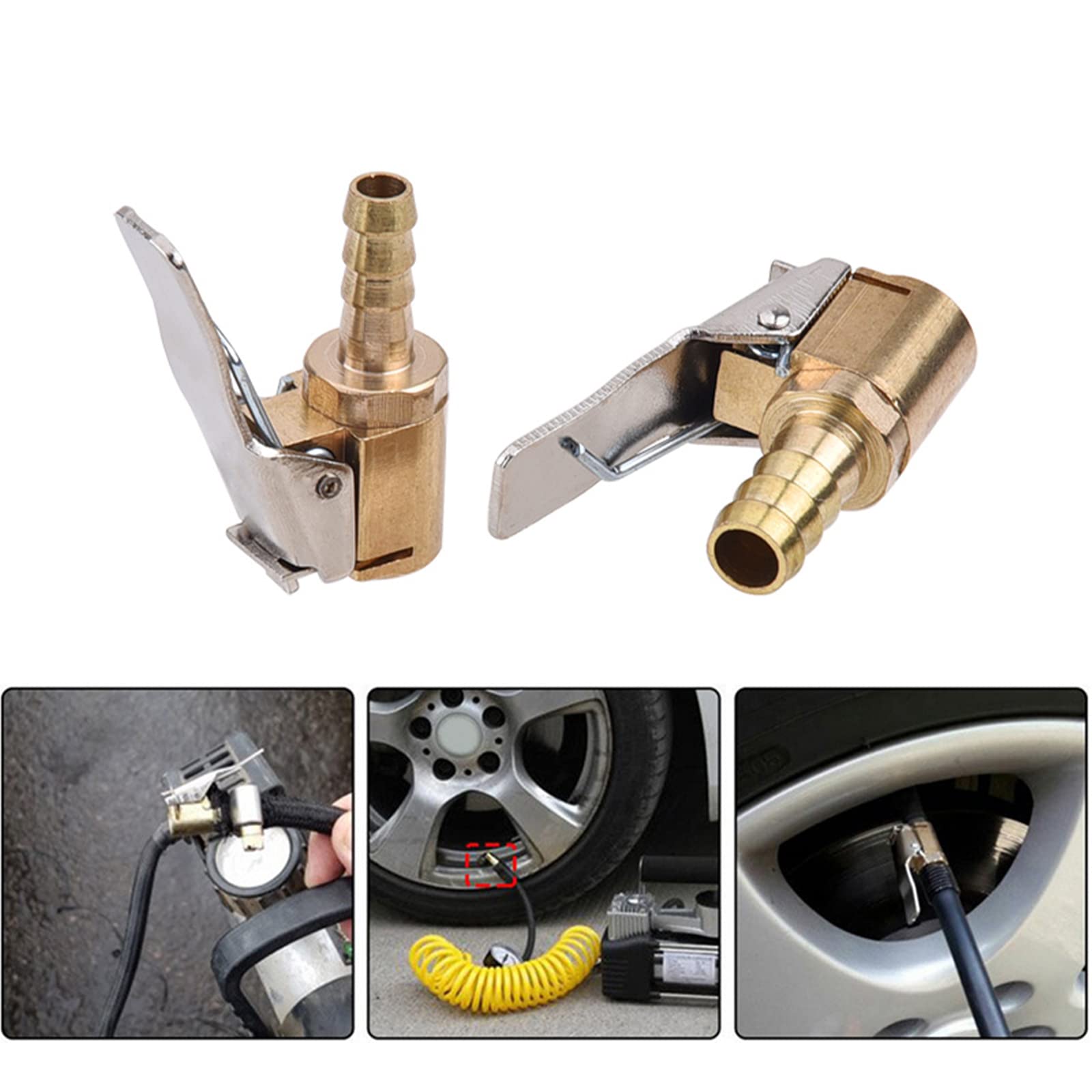 Raccord De Gonflage Laiton 6mm/8mm Pour Pneus - Adaptateur Universel, Fuite D'air, Réparation Tuyau Facile