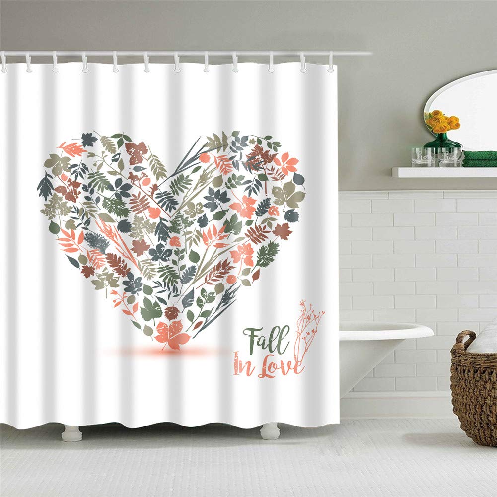 FANSU Rideau De Douche Tissu Lavable, 3D Zèbre Impression Rideaux De Salle De Bain Facile à Nettoyer Avec 12 Crochets Résistant à L'eau