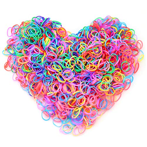 Bulk 3000pcs Hair Rubber Bands,Colorful Elastic Hair Bands Mini Hair Ties No Damage Baby Hair Ties for Toddlers Kids Girls Baby