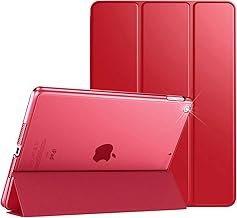 For Apple iPad (Air 1st / Air 2nd / iPad 5th / iPad 6th) Generation Case Cover - 9.7-Inch - Auto Wake/sleep - Model No. A1474-A1475-A1476-A1566-A1567-A1822-A1823-A1893-A1954 (Red)