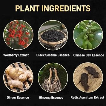 Plant Based Hair Dye Shampoo Bubble Plant Hair Dye Shampoo Fruit Hair Dye Plant Hair Care Essence Plant Extract Non-damage Hair Dye Cream, 30ml 10packs/Box