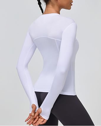 3 Pack Long Sleeve Workout Compression Shirts for Women Yoga Running Tops Breathable Athletic Shirts