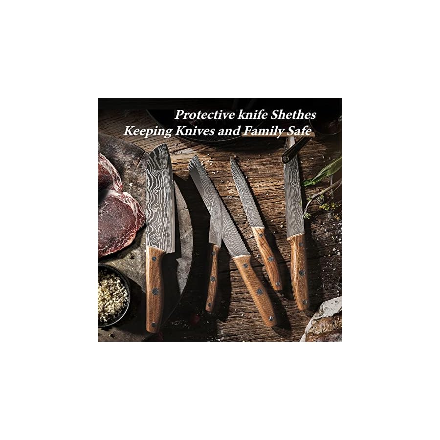 EUNA-6-Pieces-Knife-Set-with-Ergonomic-ASH-Handle-Kitchen-Knife-with-High-Carbon-Stainless-Steel-Blade-Chef-Knife-Set-with-Multiple-Sizes-for-Multipurpose-Cooking-Gift-Box EUNA 6 Pieces Knife Set with Ergonomic ASH Handle, Kitchen Knife with High-Carbon Stainless-Steel Blade, Chef Knife Set with Multiple Sizes for Multipurpose Cooking, Gift Box