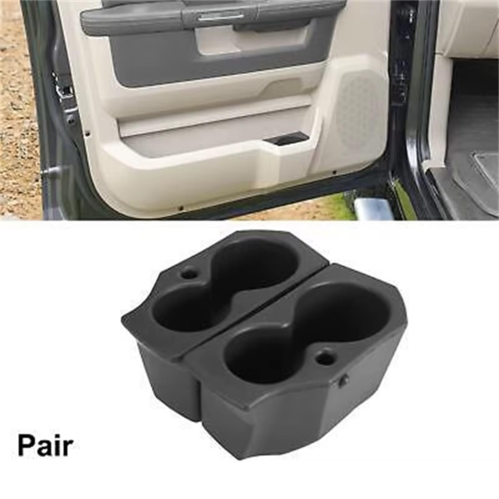 Auto Innenraum Zubehör Compatibile Con Dodge Per Ram 3500 4500 5500 2009-2020 2 Pezzi Portabicchieri Per Auto Portabevande Interni Di Ricambio 5NN24XXXAA