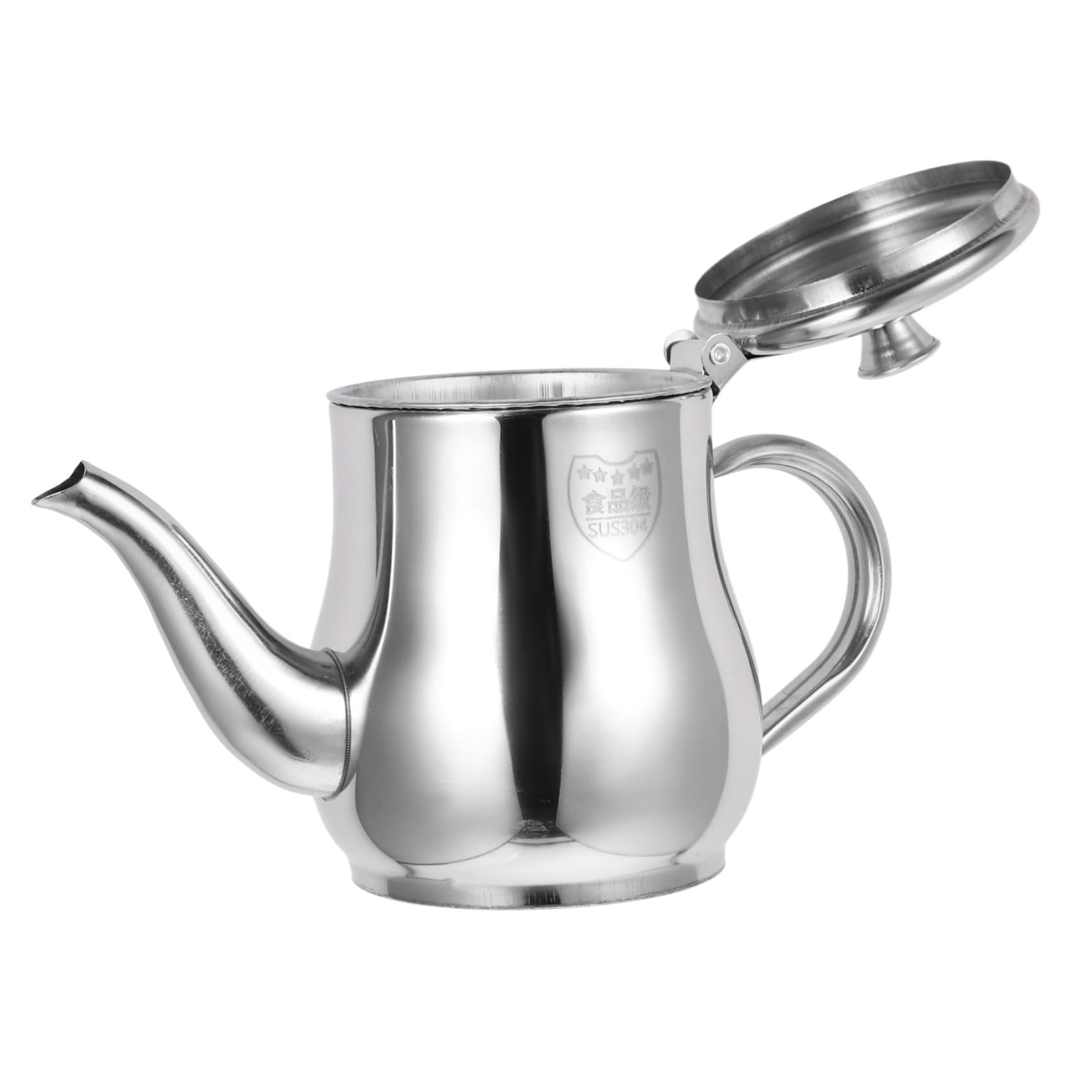 Recipiente Filtración Cocina Aceite Acero en Inoxidable de Tapa de 13oz Reciclaje Fácil de Aceite Usado