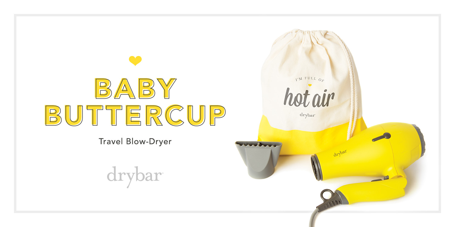 Amazon.com: Drybar Baby Buttercup Travel Blow-Dryer, 1200 watts