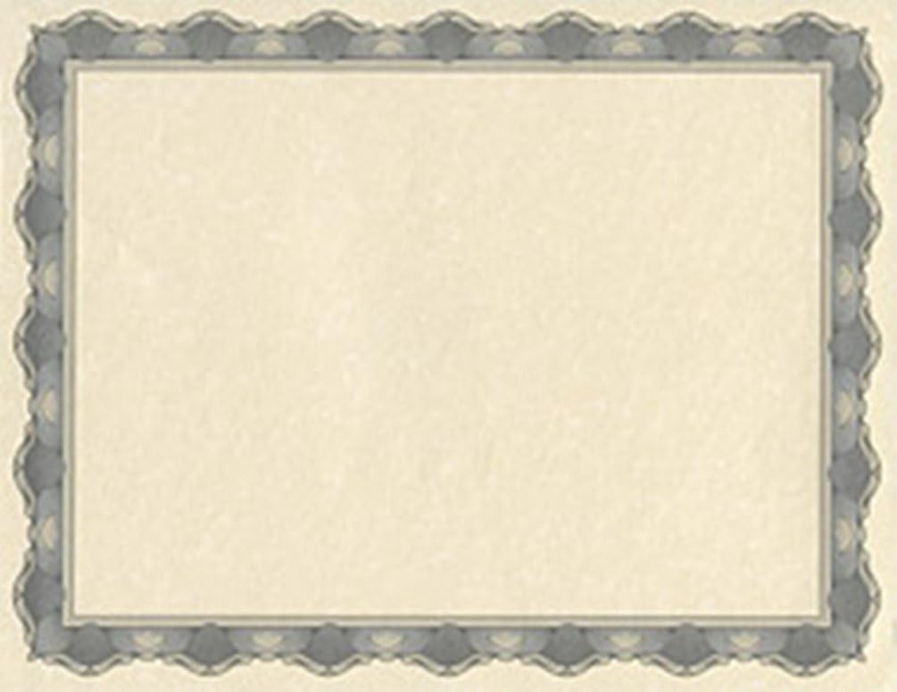 Crown Silver Certificates, 8.5 x 11 Inches, Silver, 25-Sheet Pack (20020)
