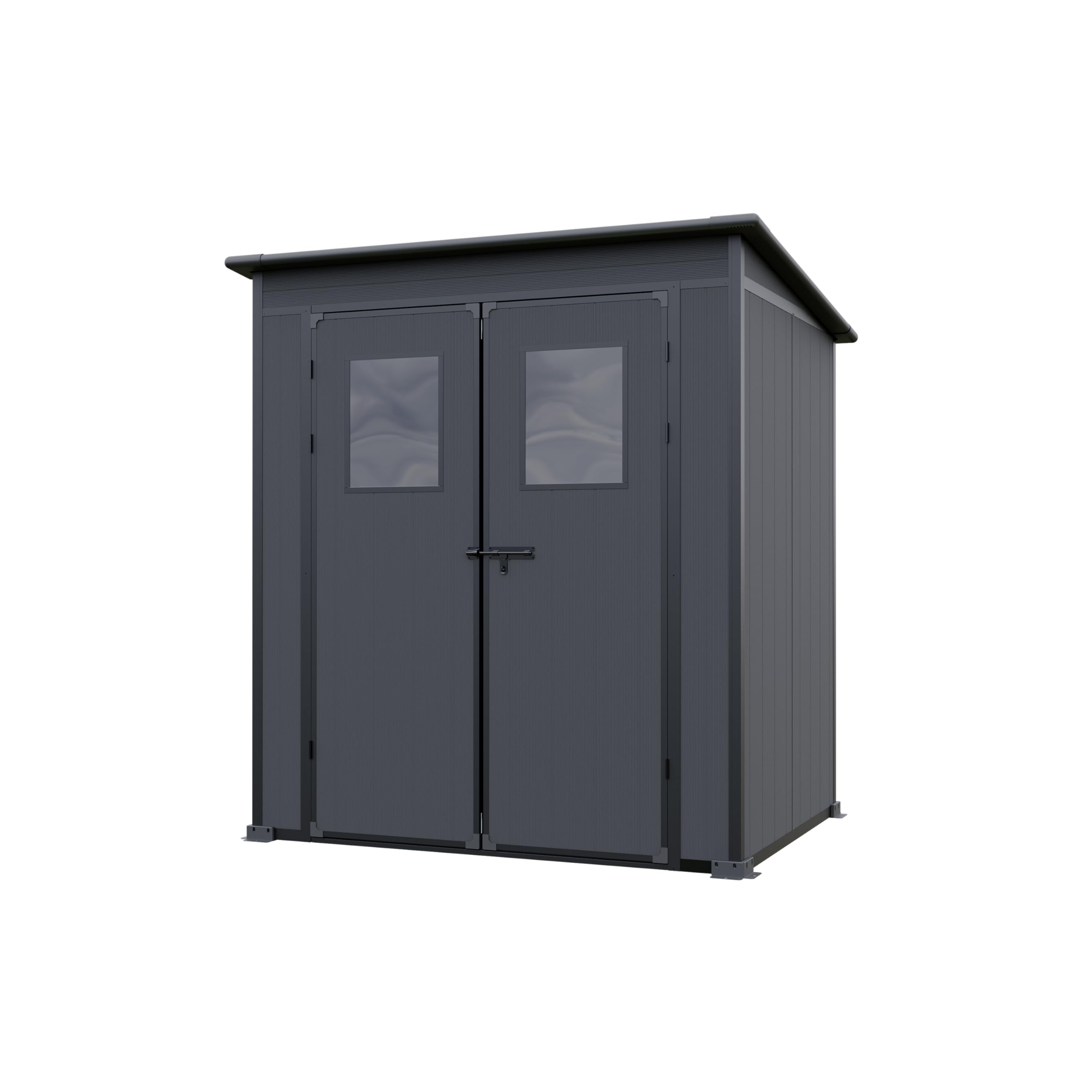 GFP Primeyard Abri de Jardin en Plastique 176x129x199 cm Anthracite