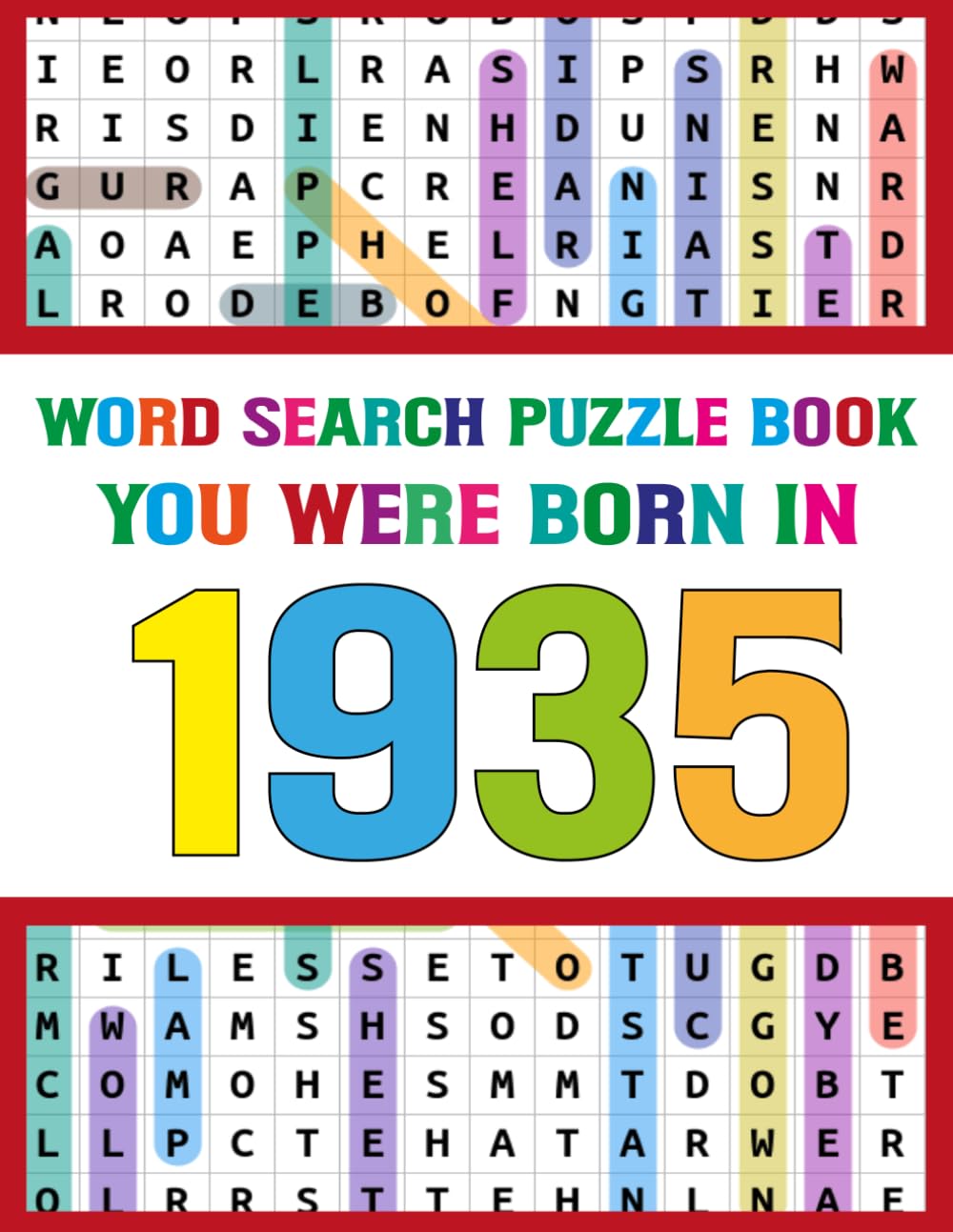 Word Search Puzzle Book: You Were Born In 1935: Relaxing Large Print Word Search Book – Stress Relief for Adults