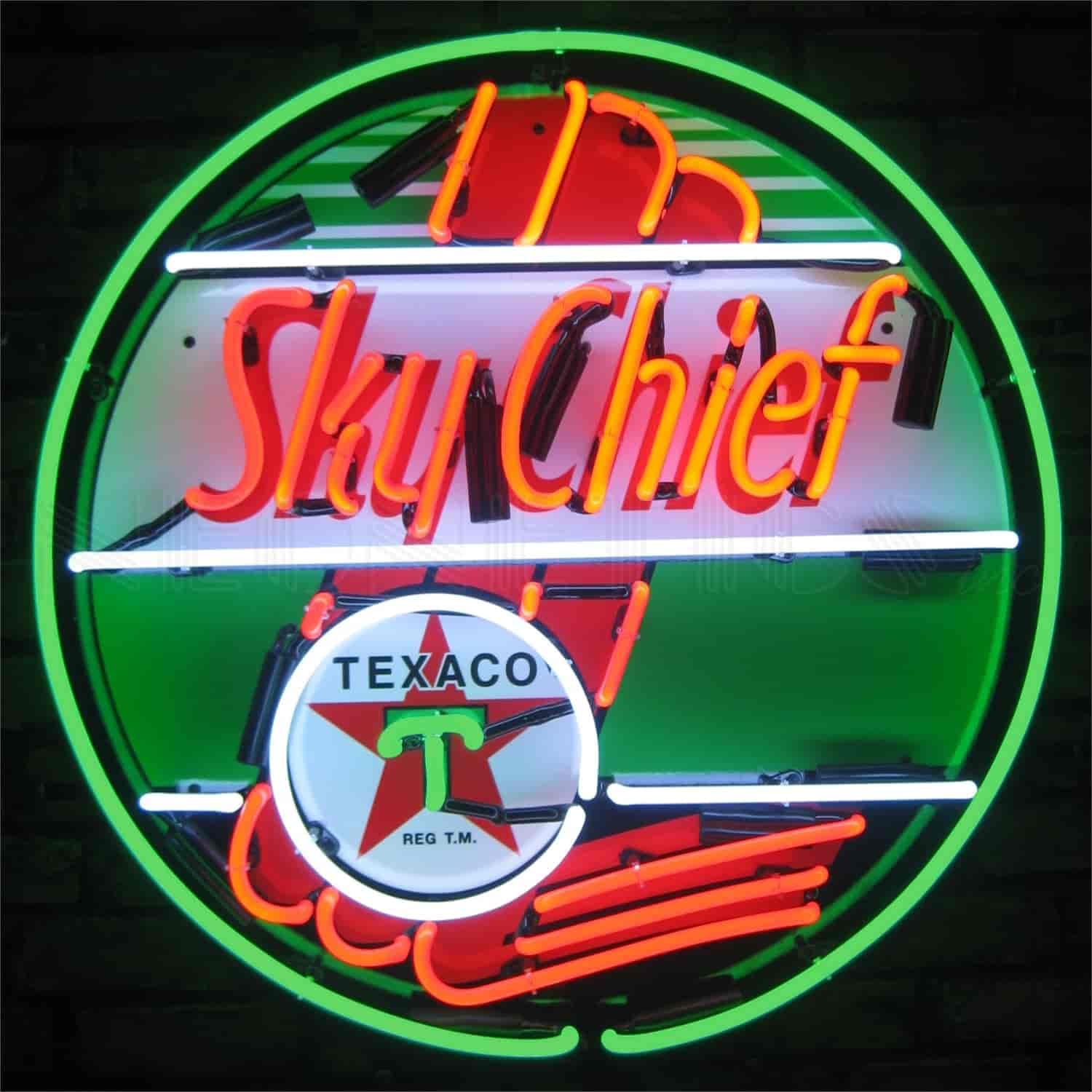 Neonetics 5TXSKY Texaco Sky Chief Gasoline Neon Sign