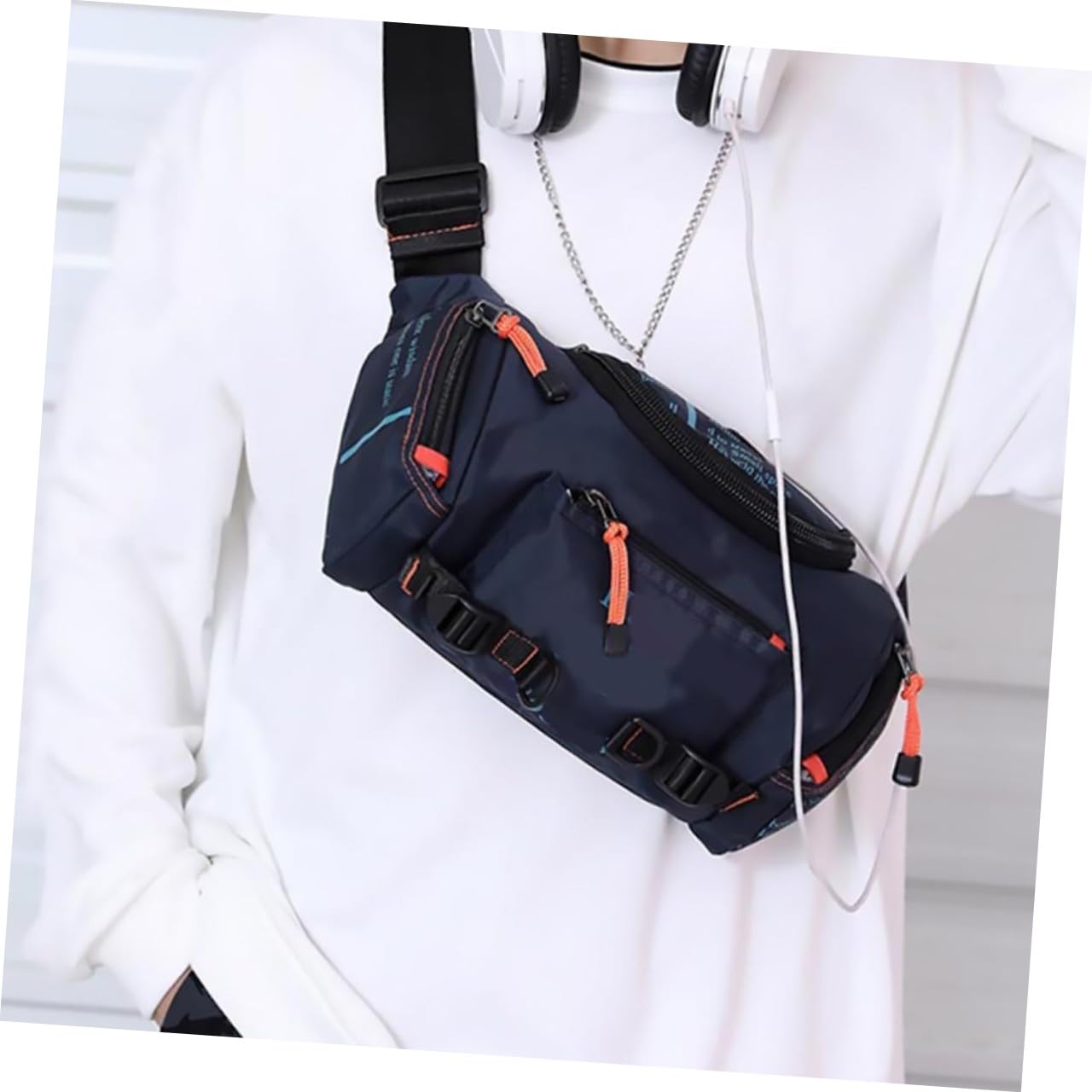 TOYANDONA Bolso de Pecho de Gran Capacidad para Actividades Bolso de Hombro Casual para Senderismo