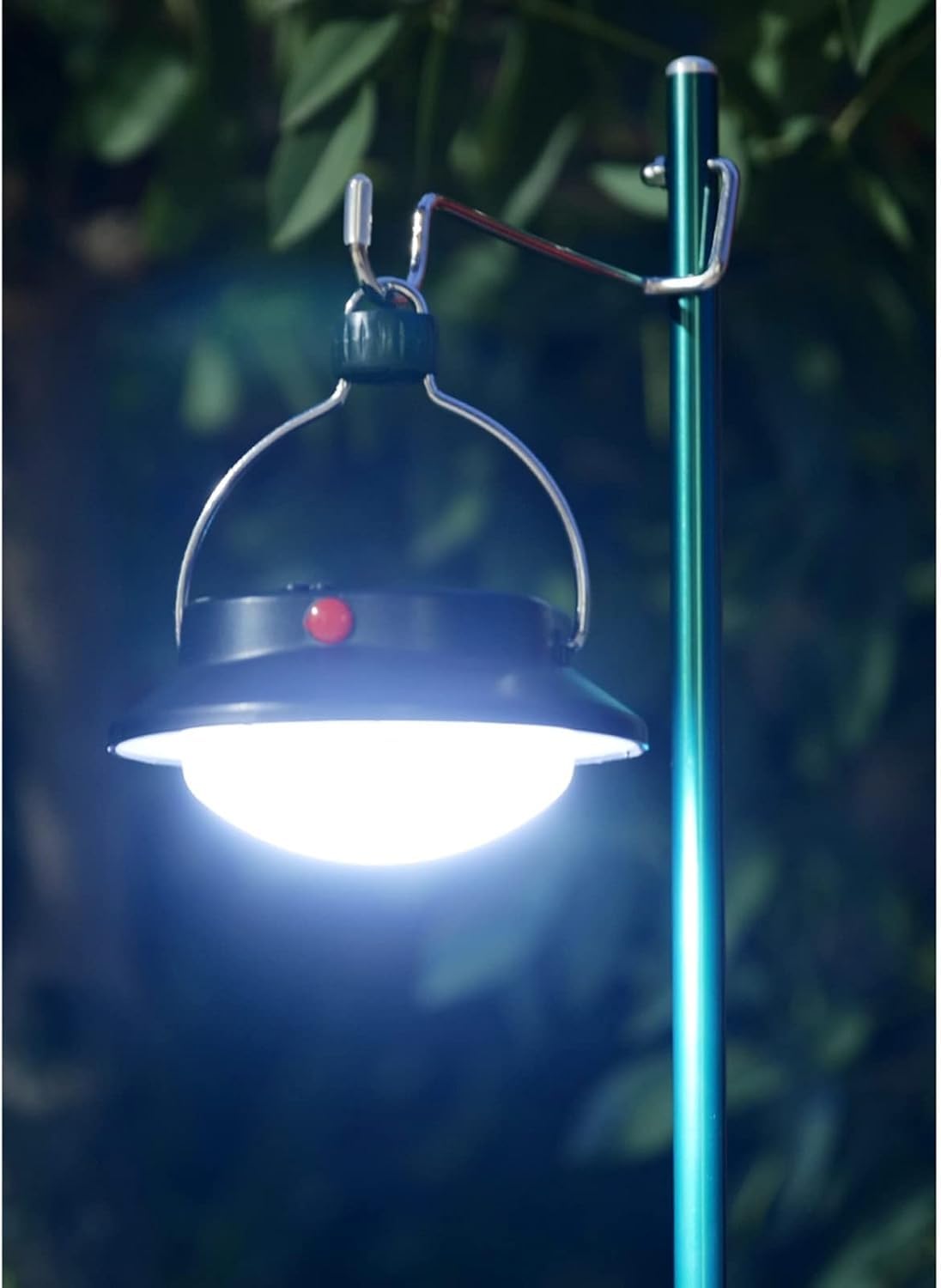 Iv - Asta per flebo in acciaio inox, porta sacca per flebo con 1 gancio, supporto portatile per infusione per anziani, assistenza domiciliare, ospedali e cliniche.(Blue)