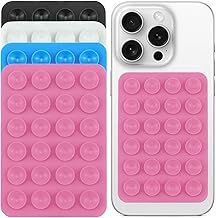 KOLZEMV 4 Pack ventouses en Silicone pour Tous Les modèles de téléphones,ventouse telephone portable,Support de téléphone antidérapant pour Selfies et vidéos,Mains Libres,Durable et Facile à Utiliser