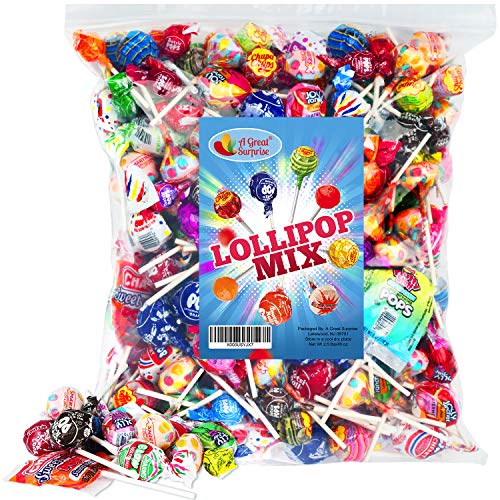 Lollipops - Lollipop Bulk – Lollipops for Kids – Lollipop Variety – Bulk Lollipops - Assorted Variety - Bulk Candy - 2.5 Pounds