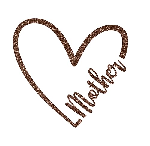 Vista 12 de Mother Heart Iron On Decal Mom, Iron On Transfer, DIY Craft, New Mother Gift, Tshirt Sticker Patch, Iron-On Vinyl Big Small Decals, Make Own Shirt