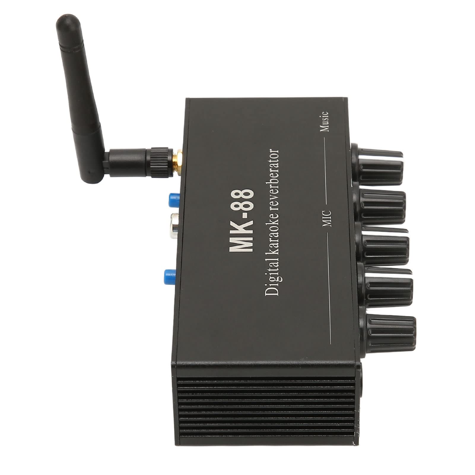 Mixer Karaoke Portatile, Doppio Input Microfono 6,5 mm Digitale, Sistema per DJ Stage Musica KTV for Feste Casa Eventi Live Party