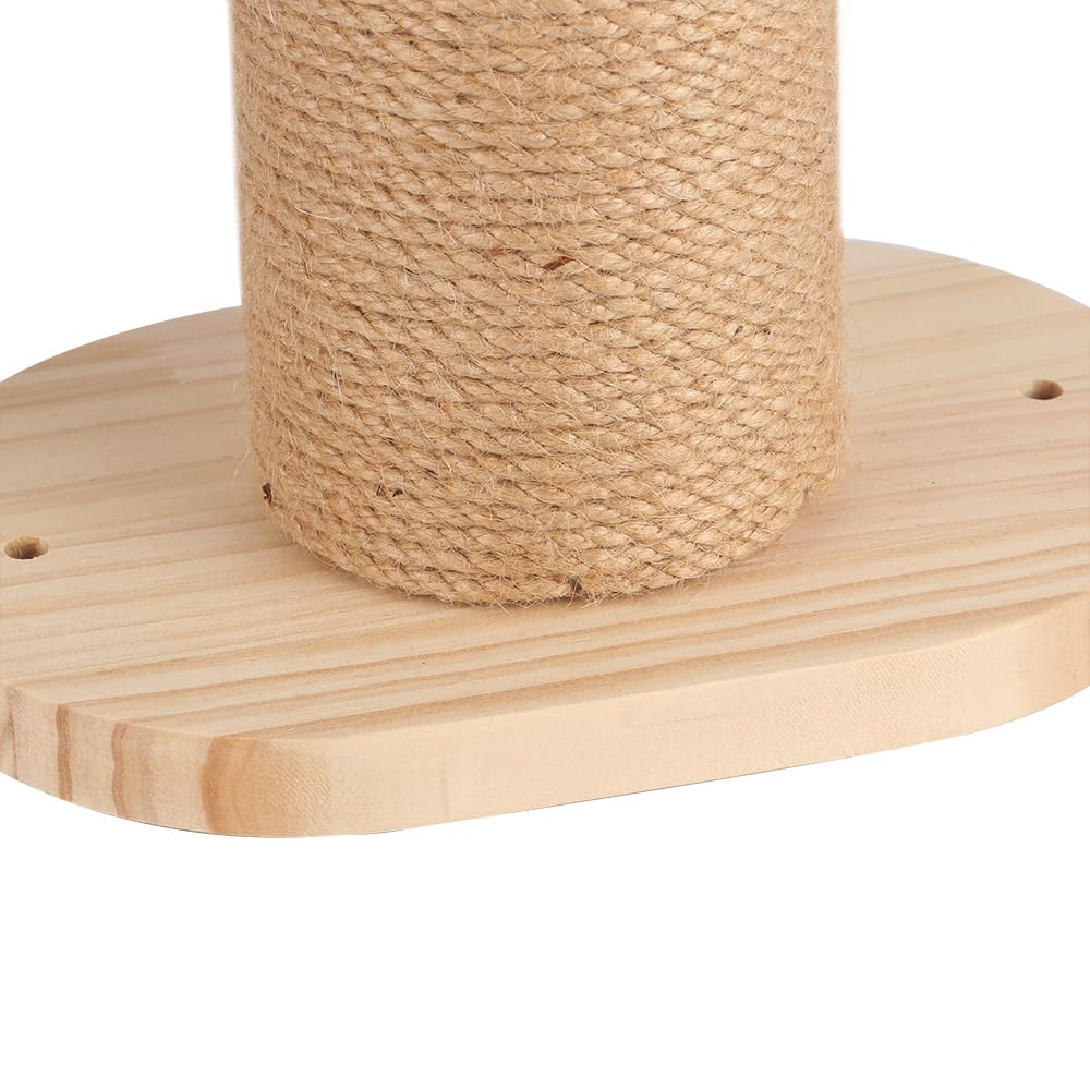 Hamac pour Chat Mural Grande Étagère pour Chat avec 2 Pilier d'escalade pour Chat, Fenetre Pliable Lit pour Chat, Capacité de Charge 18kg