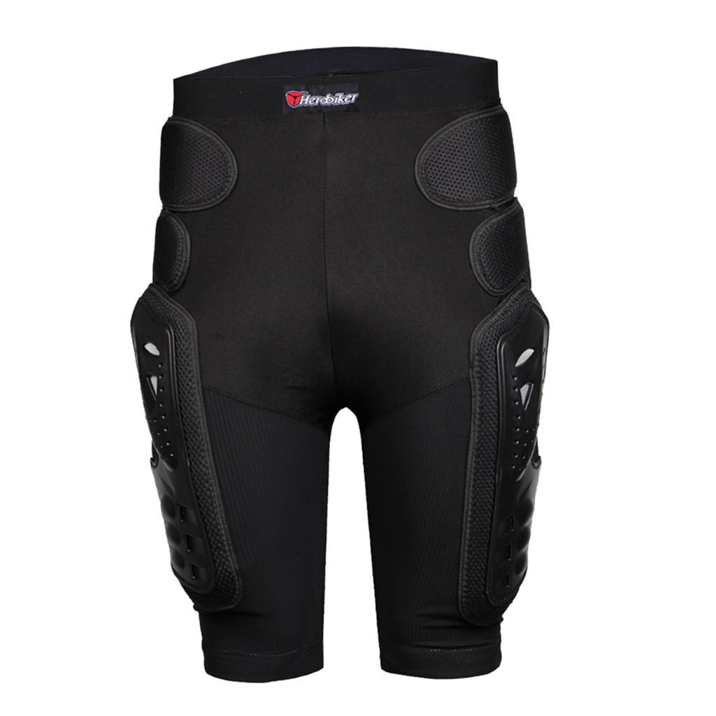 MagiDeal Protège-Hanche Short de Protecteur Armure de Hanches Jambes Respirant pour Moto Motard Motocross, Noir, M
